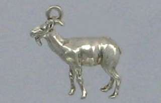 Sterling Silver 3 D Goat Charm, get my goat, New  