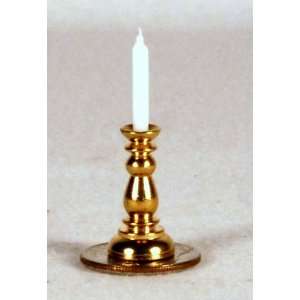    Miniature Dollhouse Candle and Candlestick Holder 