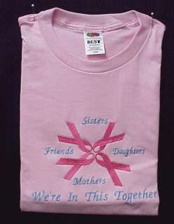 Breast Cancer Pink Ribbon Sister Friend Pink T Shirt 2X  