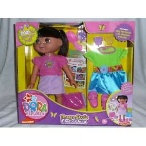   Dora Doll the Explorer Dress & Style Fiesta Dora Toys & Games