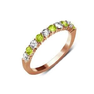   Color) & Natural Round Peridot (AA+ Clarity,Yellow Green Color) 10