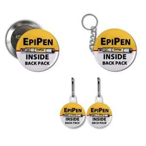  EPIPEN INSIDE Back Pack Medical Alert Button Zipper Pull 
