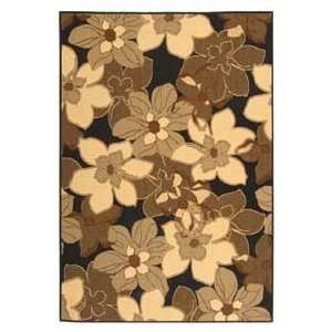   Black Natural and Brown Country 4 x 57 Area Rug