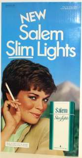 1981 Salem Slim Lights Cigarette Advertising Poster  