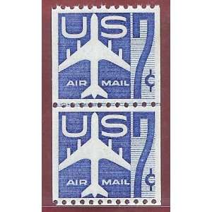  Stamps US Air Mail Silhouette Of Jet Airliner Sc C52 Coil 