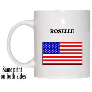  US Flag   Roselle, Illinois (IL) Mug 
