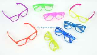 10 Brillen Partybrillen Party Brillen Farbig UV Schutz  