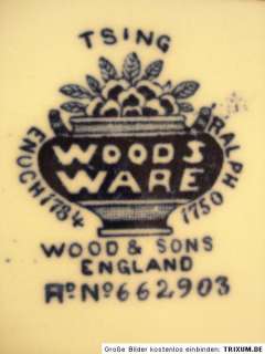 Wood & Sons England, Sammelteller TSING um 1900/1919  