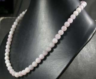 Lavender 100% Natural A JADE Jadeite Bead Necklace 340704 ** It is 19 