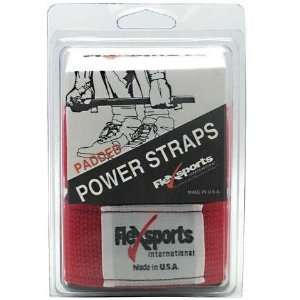  Flex Sports Padded Power Straps, Red (Fitness Accessories 