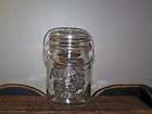 VINTAGE ATLAS E Z SEAL MASON JAR with Glass lid and Wire Bail