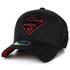 Superman Woolly Logo Baseball Cap Flexfit Spandex Hat B