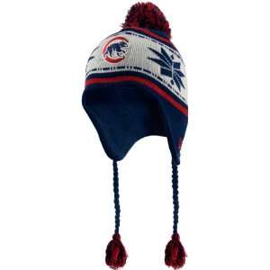 Chicago Cubs Youth Jr. Striped Snowflake Knit Hat  Sports 