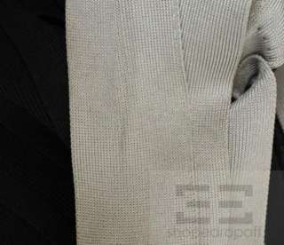 Herve Leger Couture Vintage Black & Grey Bandage Halter Dress Size 