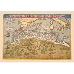  Vintage Art Map of Northern Africa   09109 6