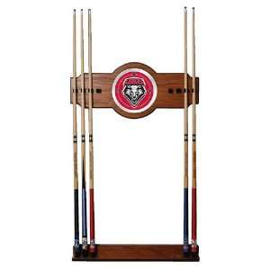   University of New Mexico Wood & Mirror Wall Cue Rack
