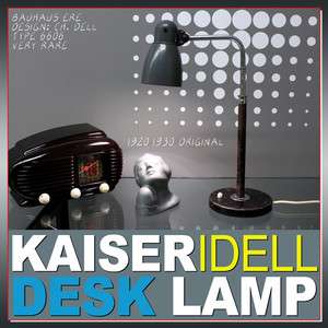 NICE KAISER IDELL ART DECO PRE MIDCENTURY MODERN DESK LAMP BUREAU 