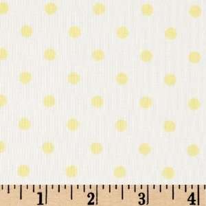 44 Wide Baby Bunting Polka Dots Yellow Fabric By The 