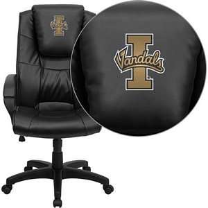  Idaho Vandals Embroidered Black Leather Executive Office 