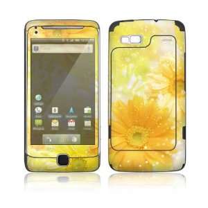  HTC Desire Z, T Mobile G2 Decal Skin   Yellow Flowers 