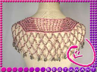 Crochet Belly Dance Costume Shoulder Scarf Wrap Wear  