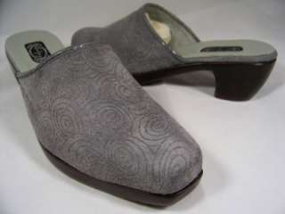 SALPY Mia Grey Mules Retails $255 Womens Shoes Size 8 B215  
