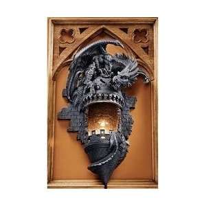  Xoticbrands Sculptural Wall Sconce (the Dragons Castle 