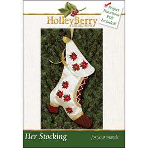 HolleyBerry Embroidery Machine Designs HER STOCKINGS  