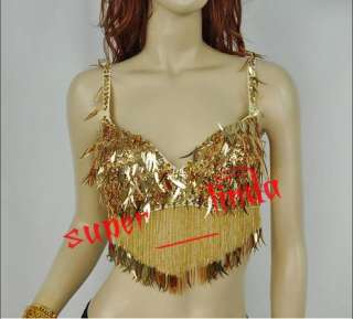 Belly Dance Costume Top bra Size 32 34B/C 6 colour Red  