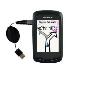 Retractable USB Cable for the Garmin EDGE 800 with Power Hot Sync and 