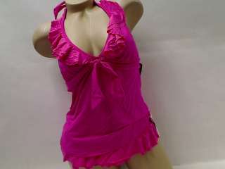 LADIES 2 PC SWIMSUIT TANKINI PINK NEW S M L KENNETH COLE REACTION 