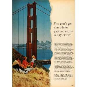  1965 Ad San Francisco Convention Bureau Golden Bridge 