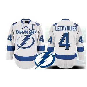  Lightning Authentic NHL Jerseys Vincent Lecavalier AWAY White Hockey 