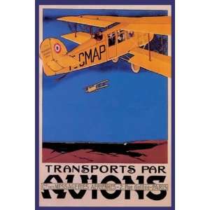  Transports par Avions   Poster by Terrando (12x18)