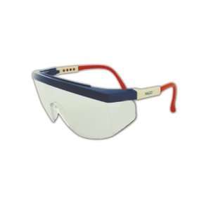   Protective Eyewears, Clear Lens and Red/White/Blue Frame (Case of 144