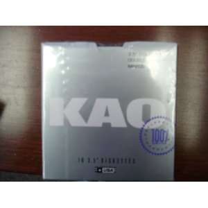    KAO 3.5 diskettes double density MF2DD 1MB 10 pack 