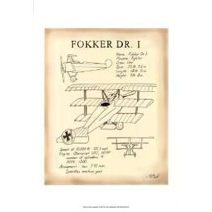  Fokker Dreidecker   Poster by Tara Friel (13x19)