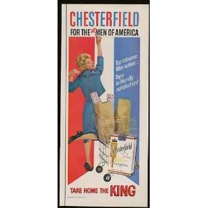  1959 Chesterfield Cigarette for Women of America Print Ad 