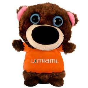  Miami Hurricanes 8 Big Eye Plush Bear