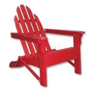   Prairie Leisure 34 Red Folding Adirondack Chair Patio, Lawn & Garden