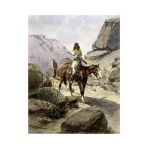   Herman Wendelborg Hansen   Indian On Horseback Giclee