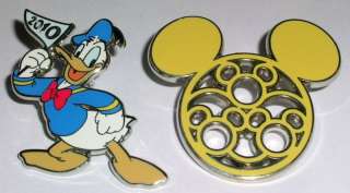 DONALD DUCK Character Ears Icon 2010 2 Disney Pins LE  
