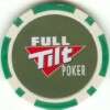 FULL TILT poker chips roll of 50   Red  
