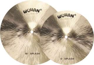 Wuhan Traditional 8 & 10 Splash Cymbal Prepak NEW  