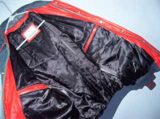   Indians Leather Genuine Merchandise Mirage Baseball Jacket Large