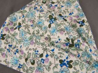 Vintage floral flower pattern cotton fabric stretch kerchief wide 