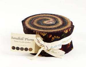 Moda * SANDHILL PLUMS * Jelly Roll 40 2.5 Quilt Fabric Strips Kansas 