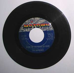 MOTOWN The Supremes STOP In The NAME Of LOVE 45rpm RECORD MT 1074 