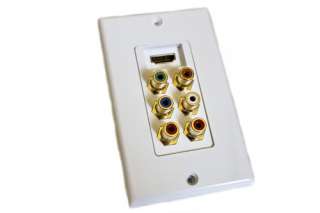 Wall Plate HDMI Component Video Digital and Audio HDTV  