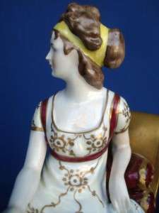   Dresden Porcelain Madame Recamier Figure Jacques Louis David  